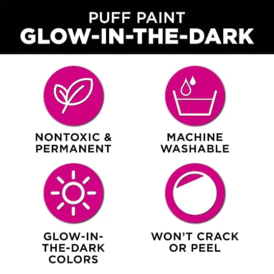 Tulip&reg; Glow-in-the-Dark Puff Paint Set {6}