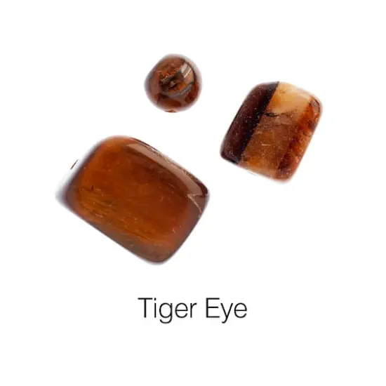 John Bead Earth's Jewels Natural Stone Bead Assortment, 100g Gold Tiger's Eye {4}