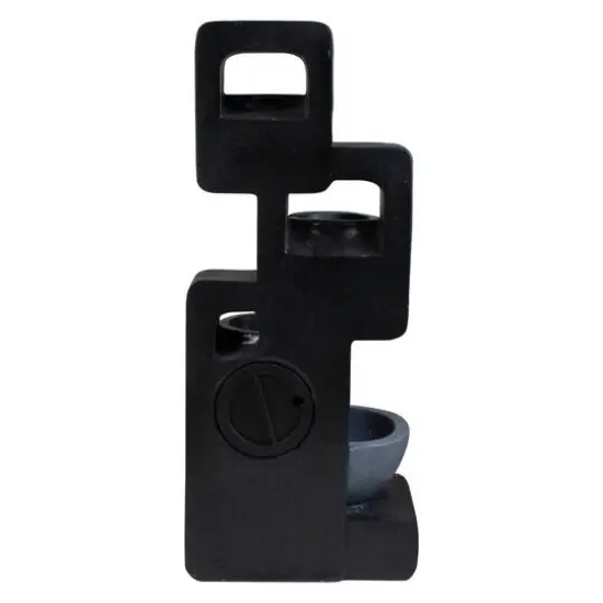 32" Black & Gray 4-tier Modern Outdoor Garden Water Fountain {6}