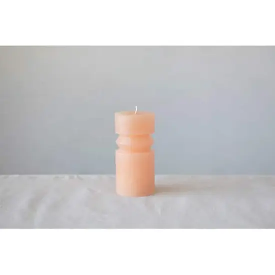 Hello Honey&reg; 3" x 6" Citrus Unscented Totem Pillar Candle {3}