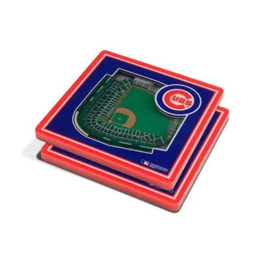 MLB 3D StadiumView Coasters Chicago Cubs {1}