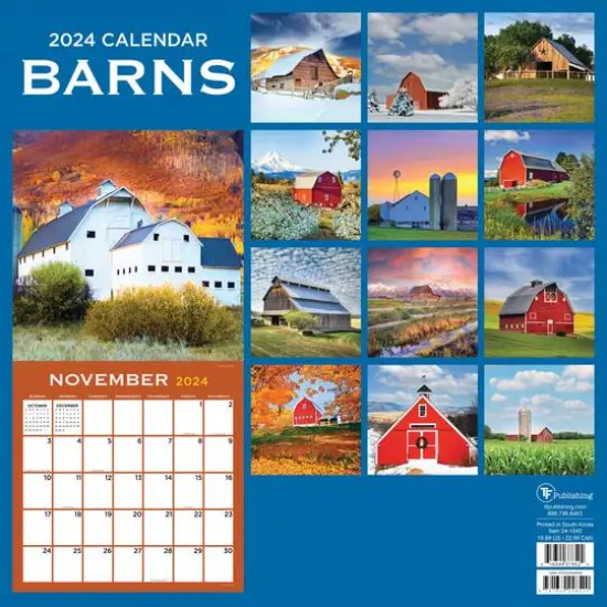 TF Publishing 2024 Barns Wall Calendar {3}