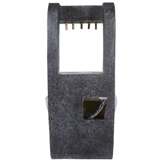 26" LED Rainfall Outdoor Water Fountain with Planter {7}