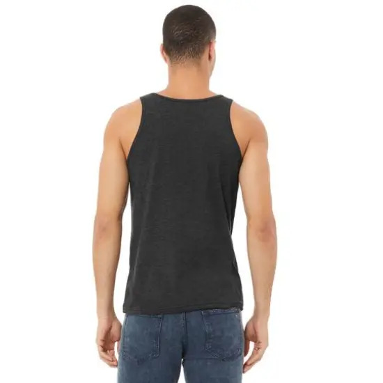 BELLA+CANVAS&reg; Dark Gray Heather Adult Unisex Jersey Tank {5}