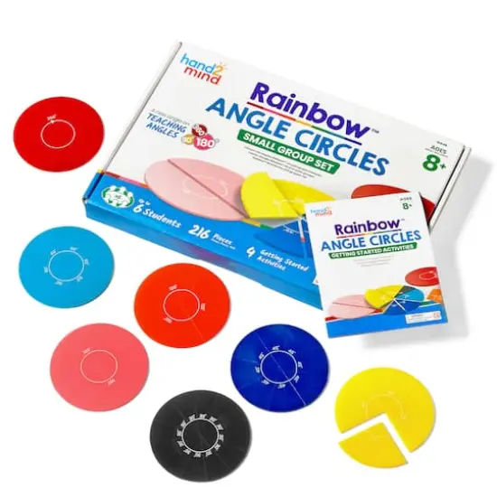 Hand2mind&reg; Rainbow&reg; Angle Circles Small Group Set, 6ct. {1}