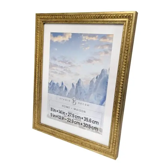Home 9" x 12" Gold Fredrick Frame with Mat by Studio Décor® {7}