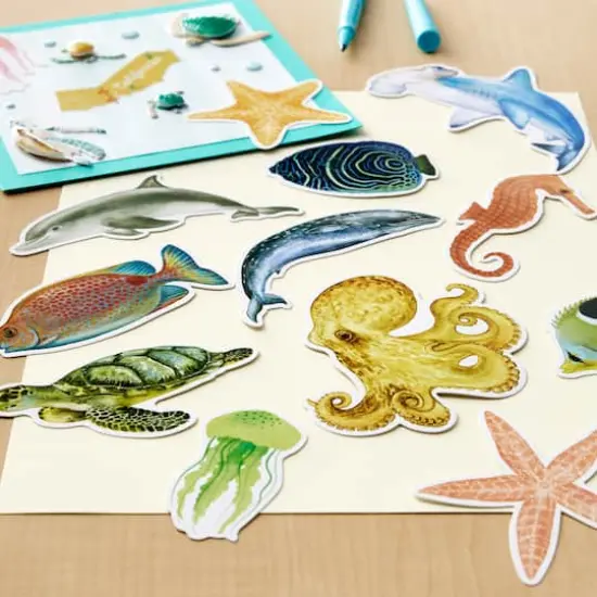 Sealife Die Cut Stickers by Recollections&trade; {6}