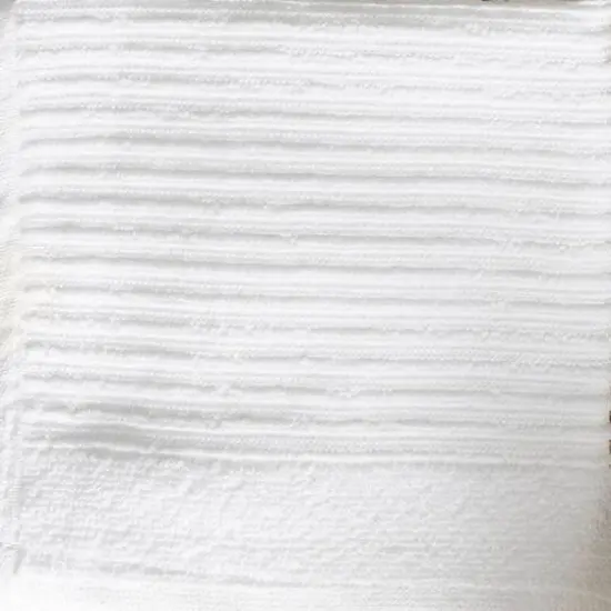 DII&reg; Ribbed Terry Dishcloths, 6ct. Pebble/White {5}