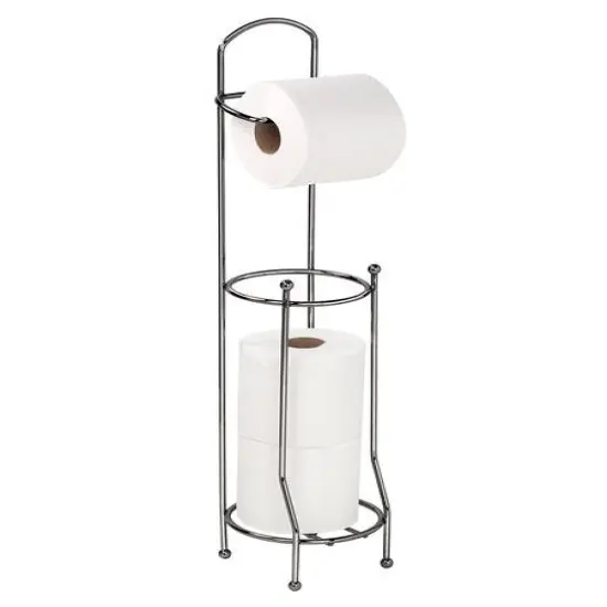 Bath Bliss Toilet Paper Holder & Dispenser White {2}