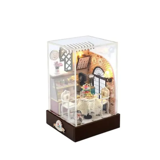 Wizardi Dessert Caf&eacute; Miniature Dollhouse Roombox Kit {3}