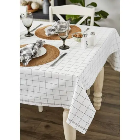 Kitchen Windowpane Tablecloth 60" x 104" {6}