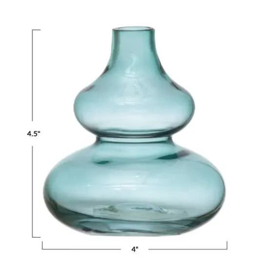Hello Honey&reg; 5" Blue Glass Vase {5}