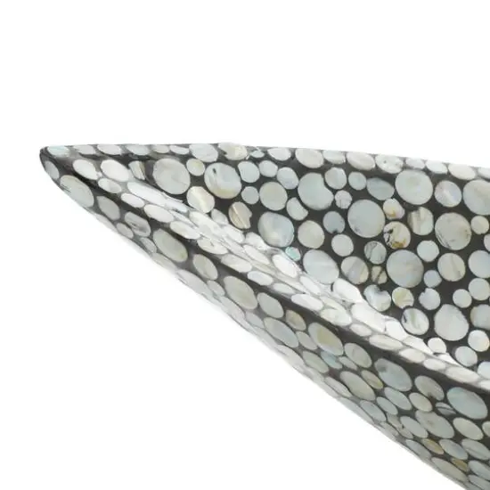 Gray Mother of Pearl Coastal Tray {6}