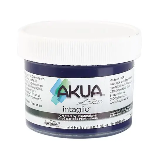 Speedball&reg; Akua&trade; Intaglio&trade; Ink, 2oz. Phthalo Blue {1}