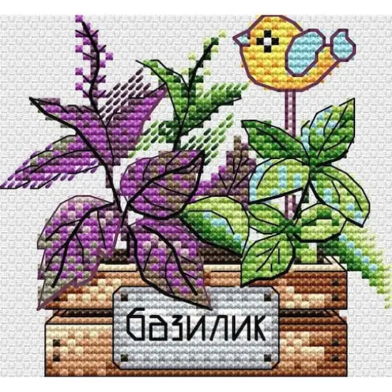 MP Studia Basil Counted Cross Stitch Kit {1}