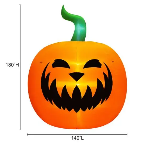Occasions Airflowz 15ft. Inflatable Colossal Pumpkin {5}