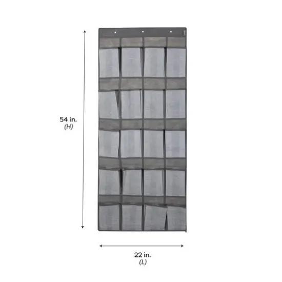 Simplify Heather Gray 20-Pocket Shoe Organizer {7}
