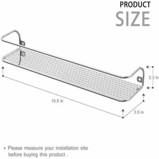 NEX&trade; Chrome Wall-Mounted Spice Racks, 2ct. {3}