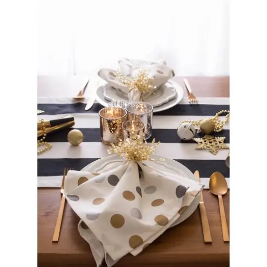 DII&reg; Gold Beaded Burst Napkin Rings, 6ct. {9}