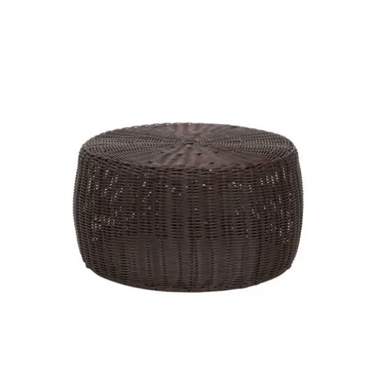 Household Essentials 9" Woven Storage Ottoman Brown {1}
