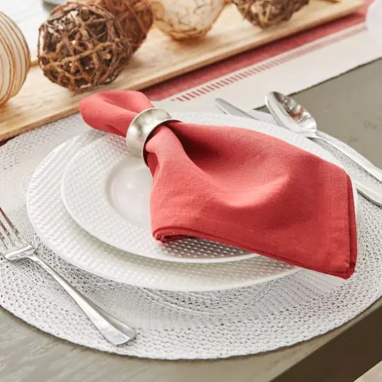 DII&reg; Solid Oversized Napkin, 6ct. Barn Red {7}