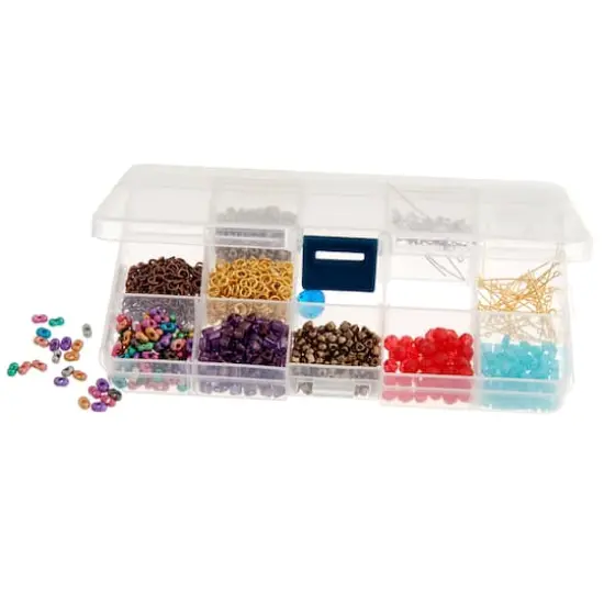 John Bead 17.6cm Joy Filled Plastic Box Storage With 15 compartments {3}