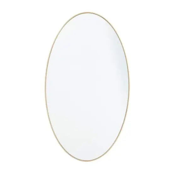 Gold Contemporary Wall Mirror, 18" x 1" x 32" {1}