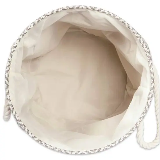 DII&reg; Medium Tweed Round Paper Bin Stone {6}