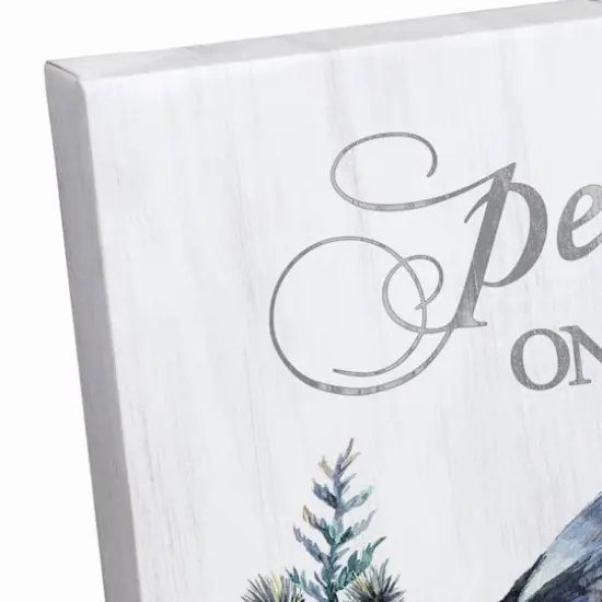 Peace On Earth Bird Canvas Wall Art {4}