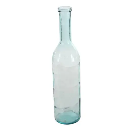 30" Aquamarine Farmhouse Glass Vase {3}