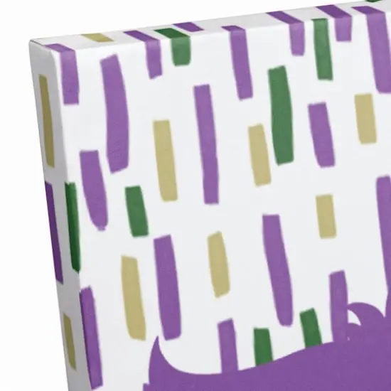 Confetti Mask Mardi Gras Canvas Wall Art {4}