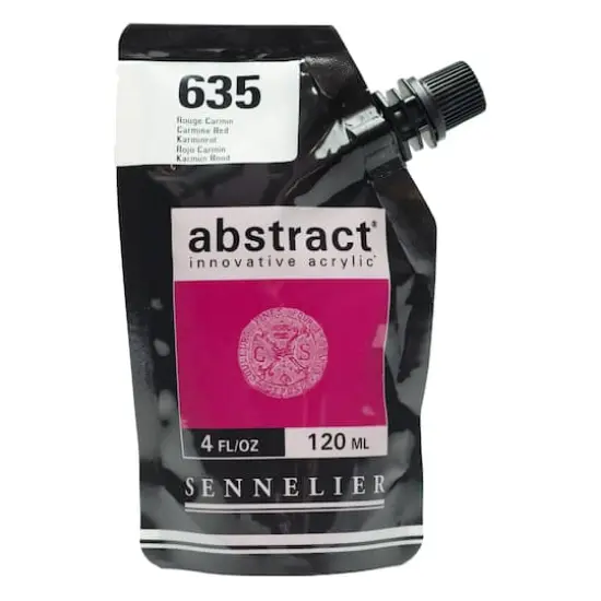 Sennelier Abstract&reg; Satin Acrylic Paint, 4oz. Carmine Red {1}