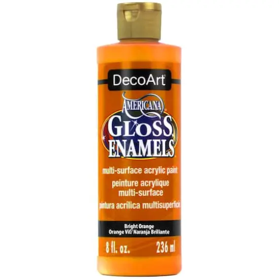 DecoArt® Americana® Gloss Enamels® Acrylic Paint Bright Orange {1}