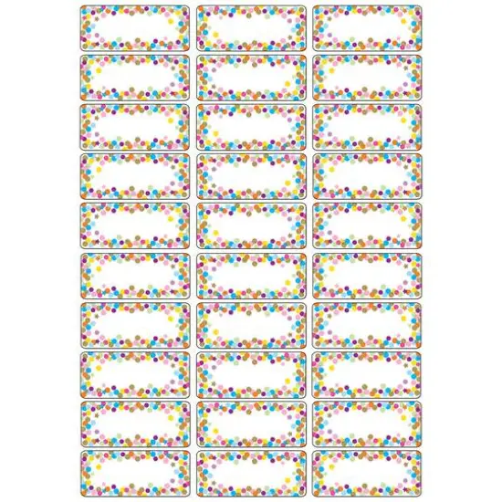 Ashley Productions Confetti Magnetic Die-Cut Small Foam Nameplates & Labels, 3 Packs of 30 {3}