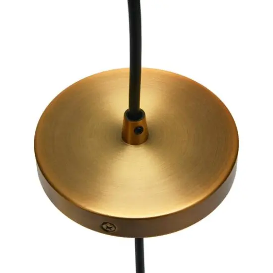 Hello Honey® Robert Stevenson Lighting Celia Brushed Bronze Faceted Crystal & Metal Ceiling Light {6}