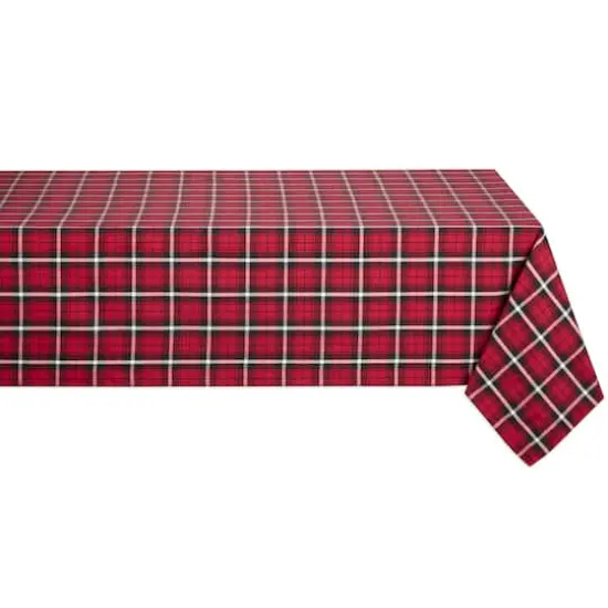 DII&reg; 84" Glad Tidings Plaid Tablecloth {1}