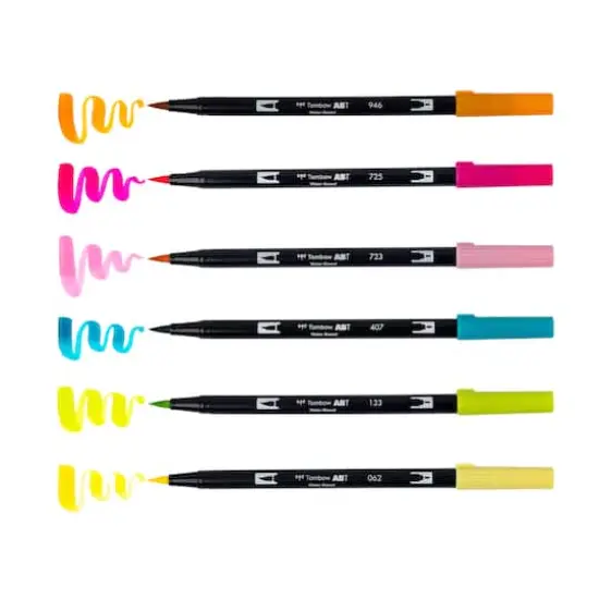 Tombow Happy Hour Dual Brush Pen Set {5}