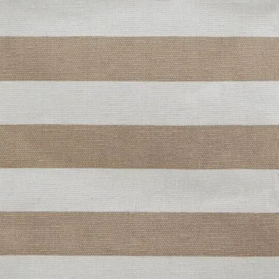 DII&reg; Round Stripes PE-Coated Cotton Polyester Laundry Hamper Stone {7}