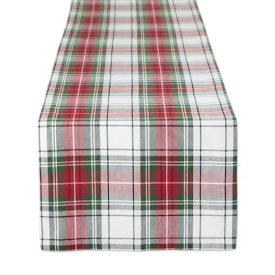 DII&reg; 108" Christmas Plaid Table Runner {1}