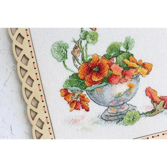 MP Studia Nasturtium Cross Stitch Kit {5}