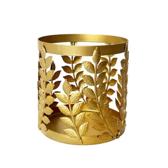 4" Gold Leaf Metal Candle Holder by Ashland&reg; {1}