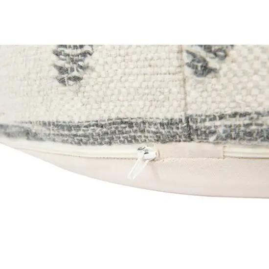 Hello Honey&reg; 28'' Wool Blend Round Kilim Pouf {3}