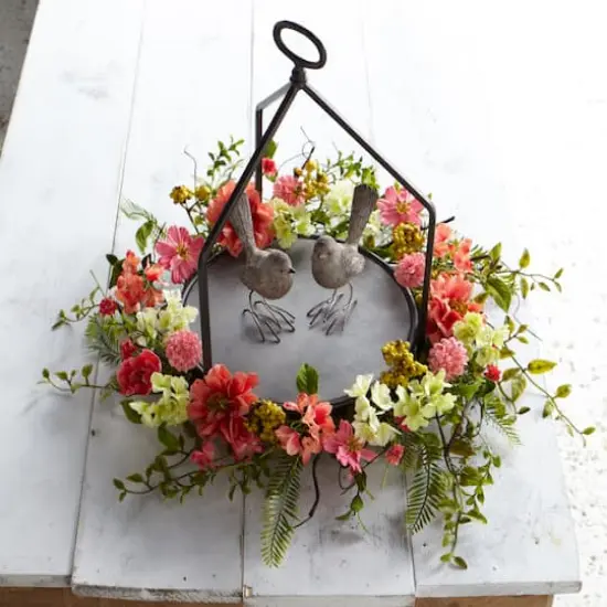 27" Cosmos Berry Wreath {4}