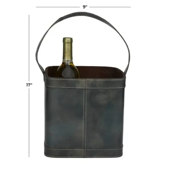 Blue Modern Wine Holder, 9" x 9" x 17" {6}