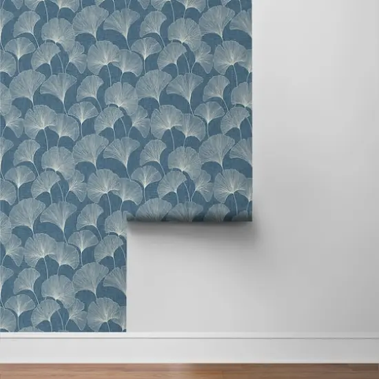 Surface Style Ginkgo Peel & Stick Wallpaper Denim {6}