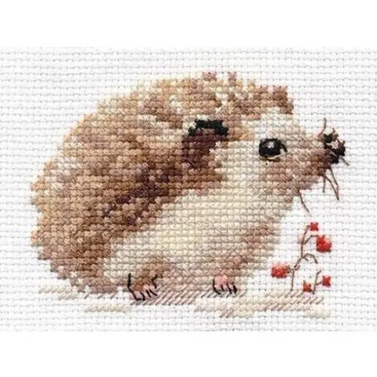 Alisa Hedgehog Cross Stitch Kit {4}