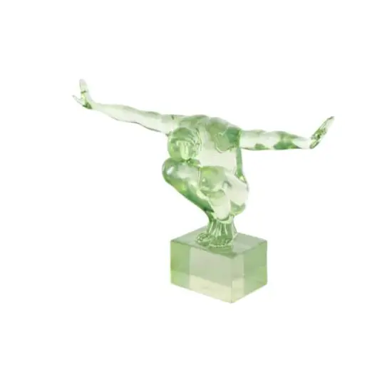 19" Posing Decorative Sculpture Green {4}