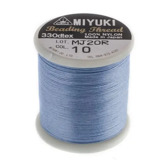 Miyuki&reg; Nylon Beading Thread, 50m Light Blue {1}