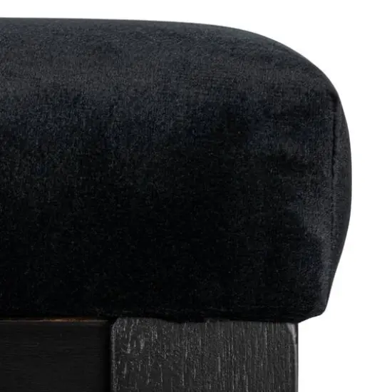 Hello Honey&reg; Crawford Mid-Century Modern Black Solid Wood Arm Chair {9}