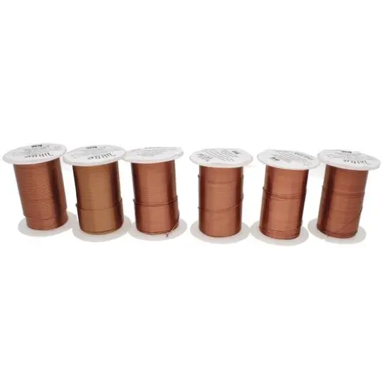The Beadsmith&reg; Wire Elements&trade; Tarnish Resistant Medium Temper Assorted Gauge Wire Spools, 12ct. Antique Copper {4}